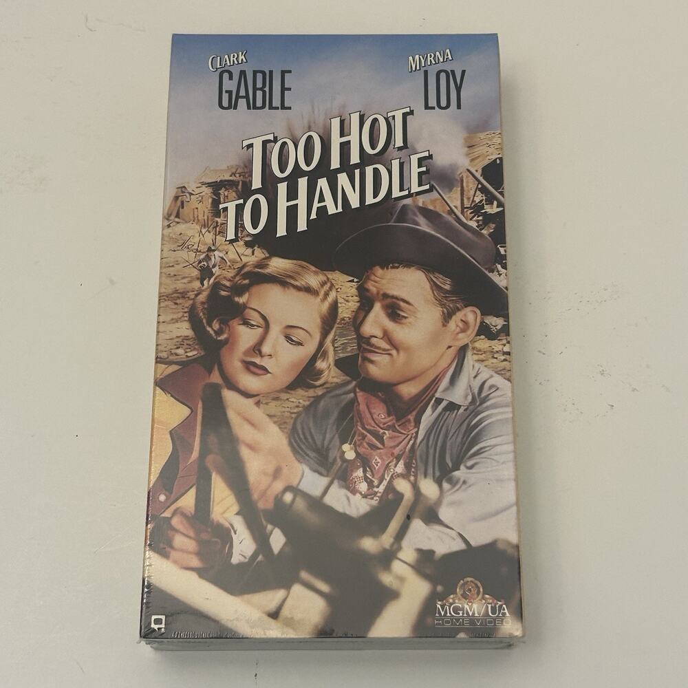 Too Hot To Handle (1938) Sealed And VHS 1990 Release Clark Gable/Myrna Loy NEW